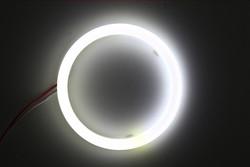 Cotton Light Cob Led Angel Eyes Car Headlight Aperture 70MM RED BLUE Fog Lamp 12-18V 60MM 80MM