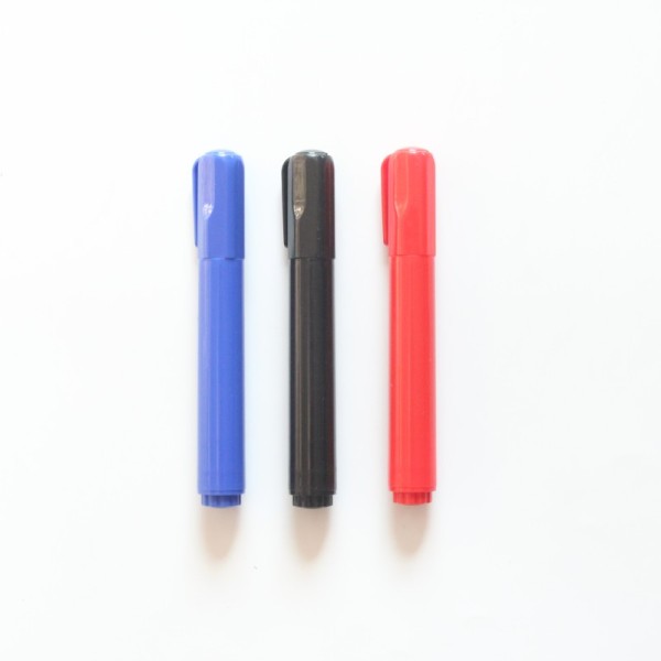 3 Colors High Quality Round Tip Non Toxic White Board Marker