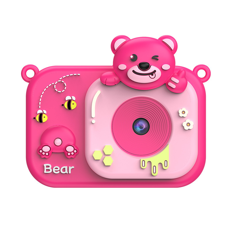 Children's Mini Camera 2-Inch Screen ABS Material Can Take Photos & Videos Play Games HD Children's Toy Cartoon Gift