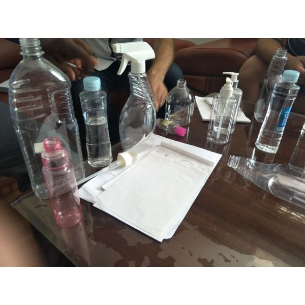 Автоматическое оборудование для дуновения бутылок с силой сцепления 35 кН и максимальной высотой бутылки 380 мм