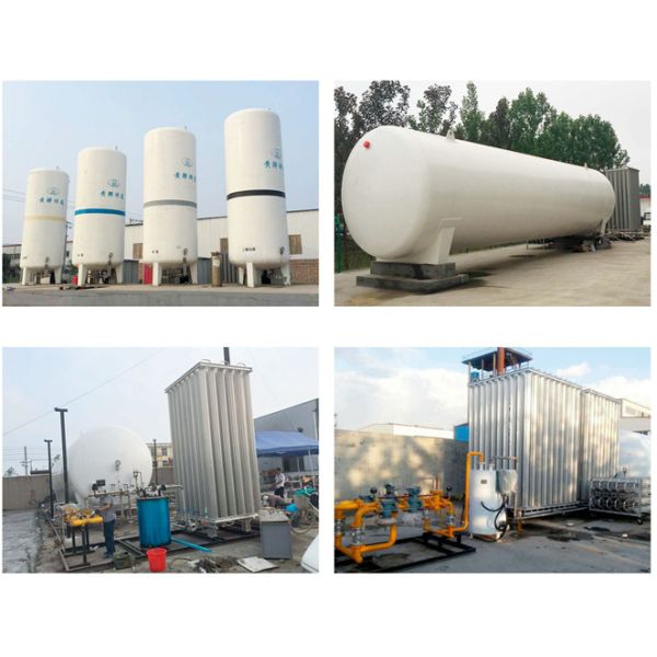 16Mpa LNG Alloy Pipe Fittings , 3PE Coating Surface Cryogenic Storage Tank