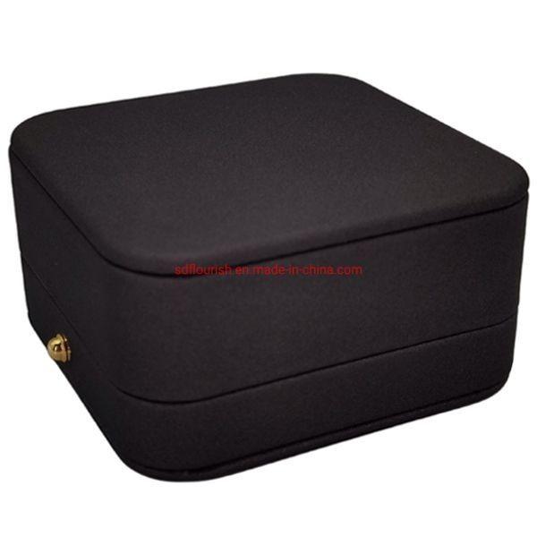 Hot Stamping Surface Handling Elegant Grey Color Square Shaped Bracelet Bangle Gift Packaging Box Pink