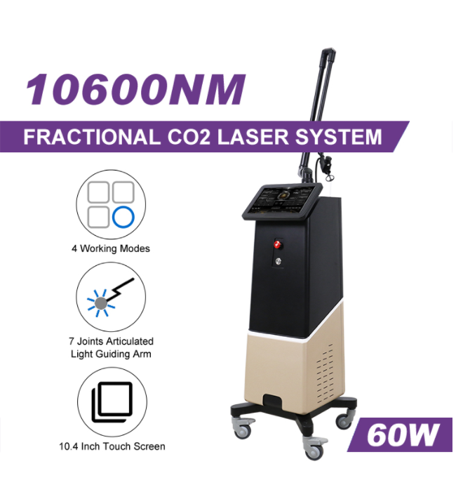 RF Metal Co2 Fractional Laser Equipment Scar Removal Vaginal Tightening