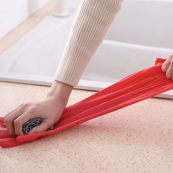 Isolation Dirty Extra Long Cleaning Gloves 38CM Extra Long Washing Up Gloves