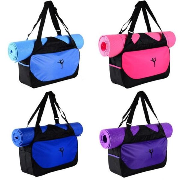 Multifunctional Waterproof Yoga Bag , Shoulder Pilates Mat Bag For Women