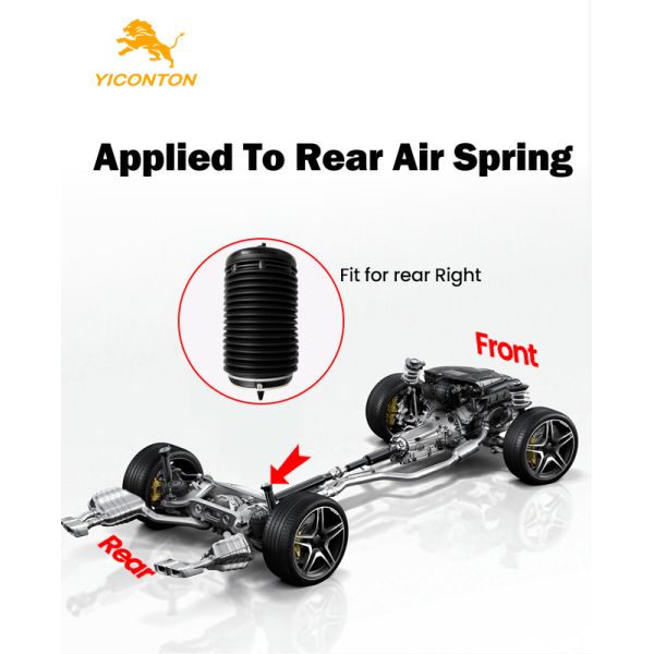 Yiconton Rubber Metal Truck Air Spring Rear Suspension For Machined Exterior Decoration