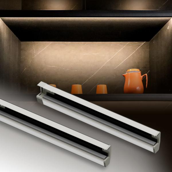 Modern Recessed Indoor LED Strip Lighting In Aluminum Alloy Profile
