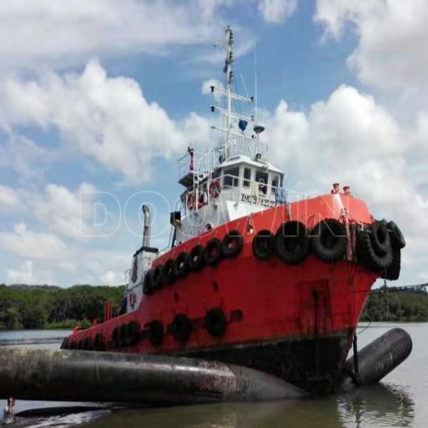 Coussins gonflables de lancement de navires durables en caoutchouc synthétique portable pour levage marin