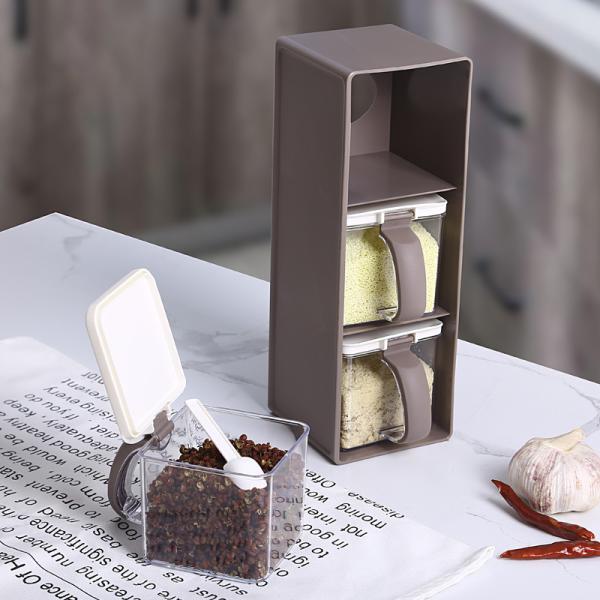 Odm Household 3pcs Set Plastic Kitchen Organizers Seasoning Box