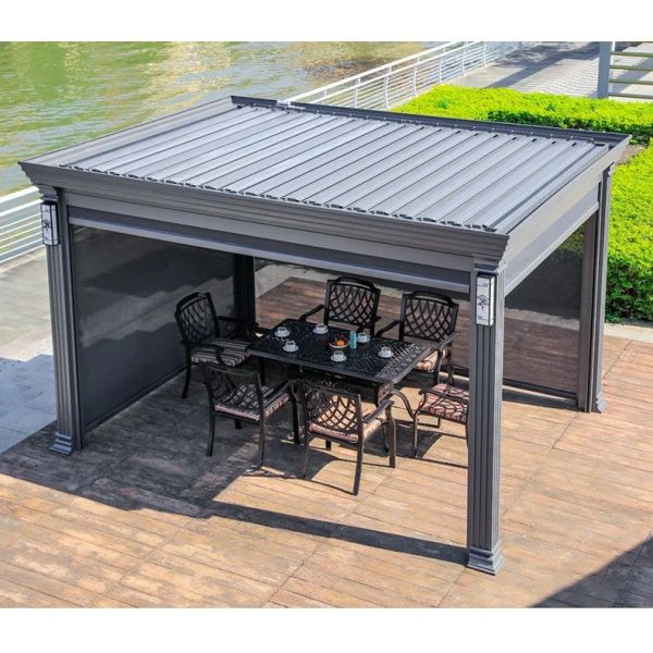 Aluminum Louvered Pergola Motorized Louvered Pergola Hardtop Gazebo
