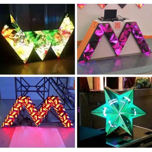 P4mm Creative LED Video Wall КТВ Клуб DJ Booth Сцена треугольник