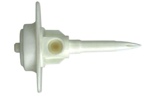 Custom Size Medical Plastic Parts , White Plastic Mouldings For Medical Drip Device