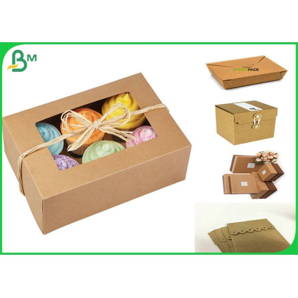 alto tablero de Brown Kraft de la dureza de 250gsm 300gsm para las cajas de los paquetes