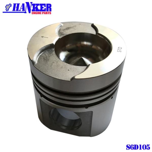6137-32-2180 6137-32-2130 Komatsu S6D105 Excavator Piston With Pin Clips