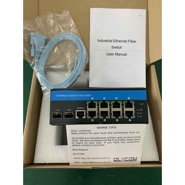 10 портов L2 Управляемый волоконный переключатель Гигабитный прочный Ethernet VLAN RRPS Управляемый CE