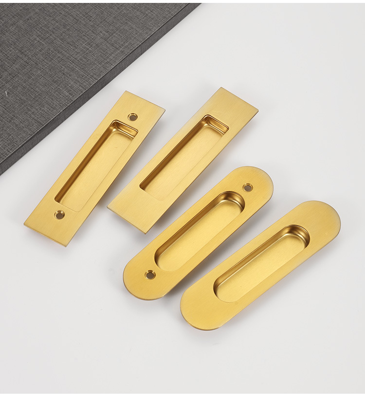 Hot Sale Solid Stainless Steel Concealed Sliding Door Handle Modern Design Durable Eco-Friendly Kitchen Entry Cabinet Dresser