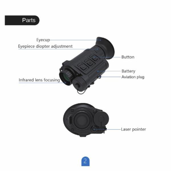 PFalcon-640 Thermal Monocular Night Vision Infrared Thermal Imaging 350 G