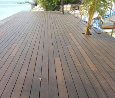 Custom Real Wooden Bamboo Deck Tiles 1220 Kg/M³ Density 18mm Thickness
