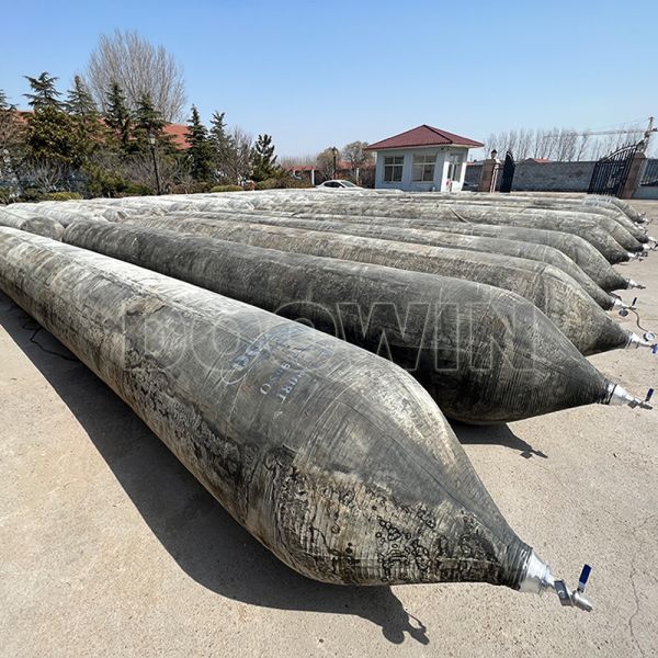 Length 5m-30m Ship Launching Marine Airbags Customized With Nylon Rubber Inner Material