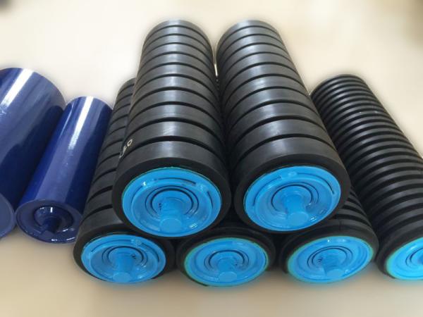 Heat Vulcanization Rubber Conveyor Belt Rollers Impact For Gold Mine