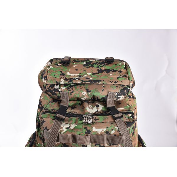 Acceptable OEM/ODM Camouflage Pattern 100L Mountaineering Bag for Outdoor Activities