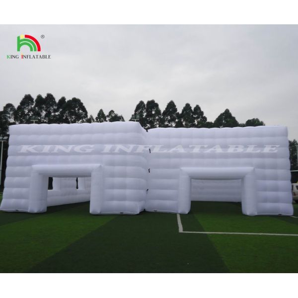 High Quality Led light cube party nightclub tent white inflatable night club for party