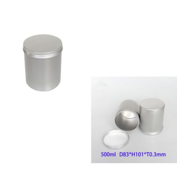 Silver Sealing Packaging 500g Tea Aluminum Food Cans BPA Free