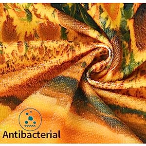 Microfiber Sunflowers Beach Towel, Autumn Flower Sunset Beach Towels Oversized, Super Soft Quick Dry Bath Towel