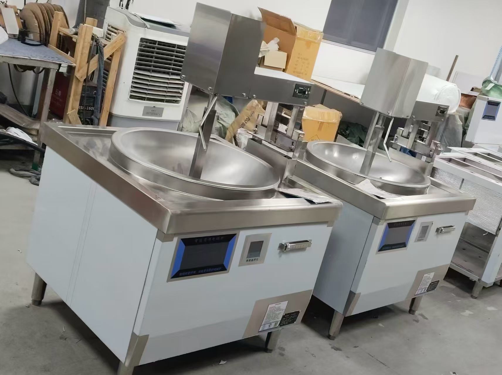 Food Processing Plants Electromagnetic Multi-Claw Planetary Stir-Fry Wok Power Consumption 5-50 KW Designed for Industrial Stir Frying