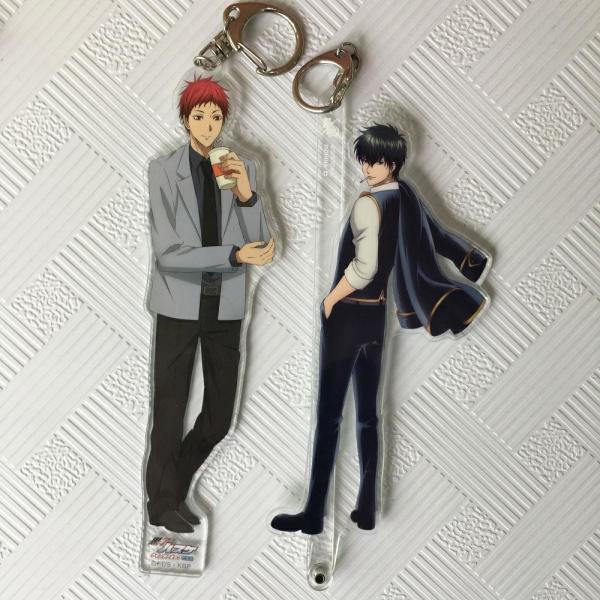 Charms Printed Anime Acrylic Keychain With Glitter Epoxy
