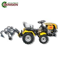Tractor diesel de cuatro ruedas que puede equiparse con una variedad de implementos agrícolas