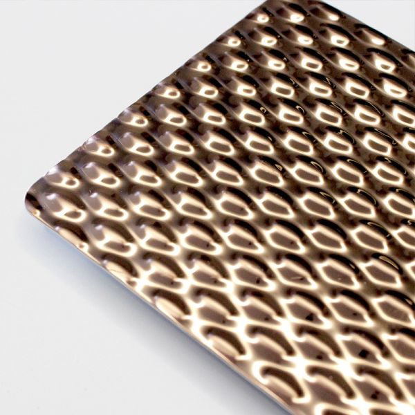 Проштемпелеванный лист пульсации воды нержавеющей стали покрасил декоративные плиты нержавеющей стали