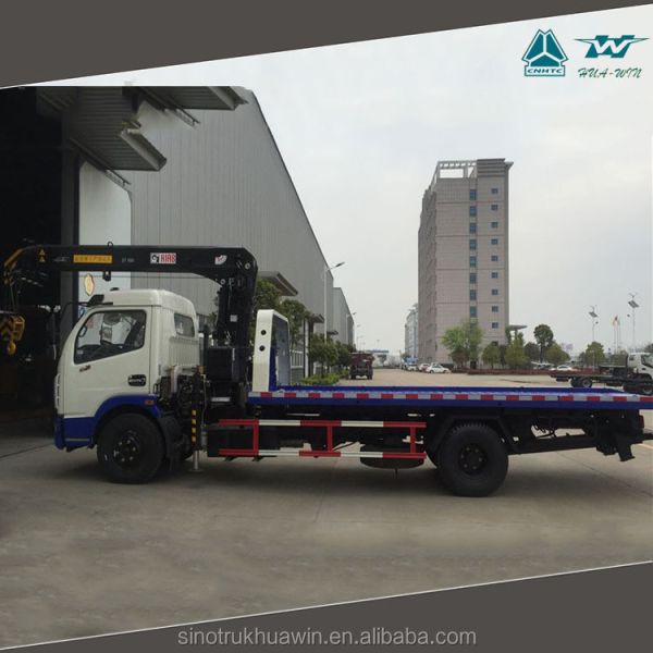 Manufacturer direct sale HOWO emergency car carrier slide bed tow truck flatbed recovery road rescue truck for sale