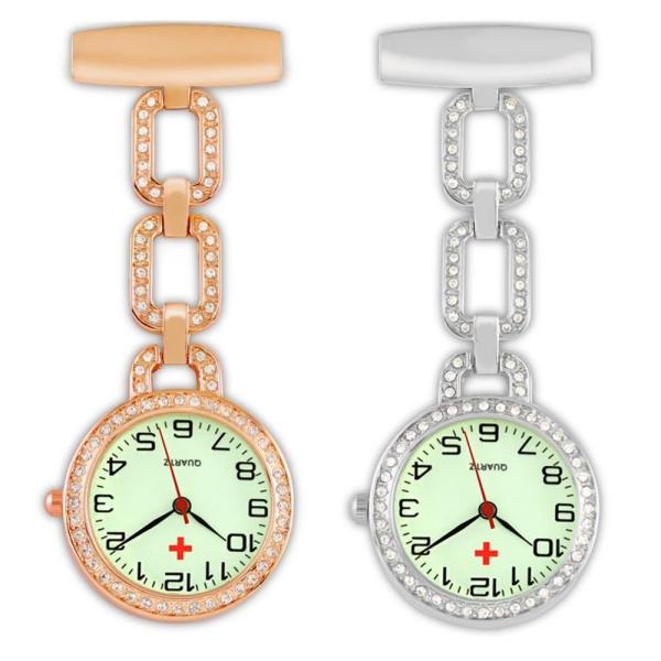 High-quality Physician Nursing Watch Diamond Chest PocketWatch Pocket Watch Medical Exam Watch Doctor Clock Gift