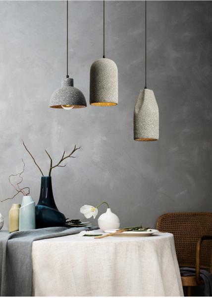 Danish Design Industrial  E27 Creative Bar Bedroom Bedside Restaurant Concrete Pendant Light(WH-VP-183)