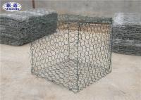 As gaiolas revestidas plásticas da parede de Gabion/rocha sextavada encheram gaiolas de Gabion