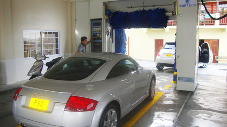 Grenada installed a washing machine