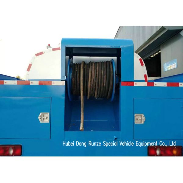 King Run High Pressure Sewer Jetter Truck For Sewer Drain Cleaning 4x2 / 4x4