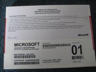 OEM final de Windows 7
