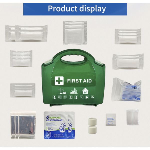 Durable Water-Resistant Case 189 Pieces Workplace First Aid Safety Kit Portable Survival Kit 100 Persons Kit