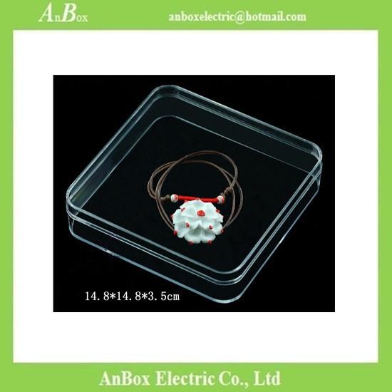 Cheap price Poly Styrene PS material high transparent clear plastic storage box with cover