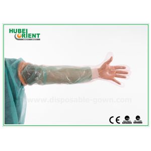 Colorful Long Plastic Disposable Arm Sleeves Protective Gloves For Veterinary
