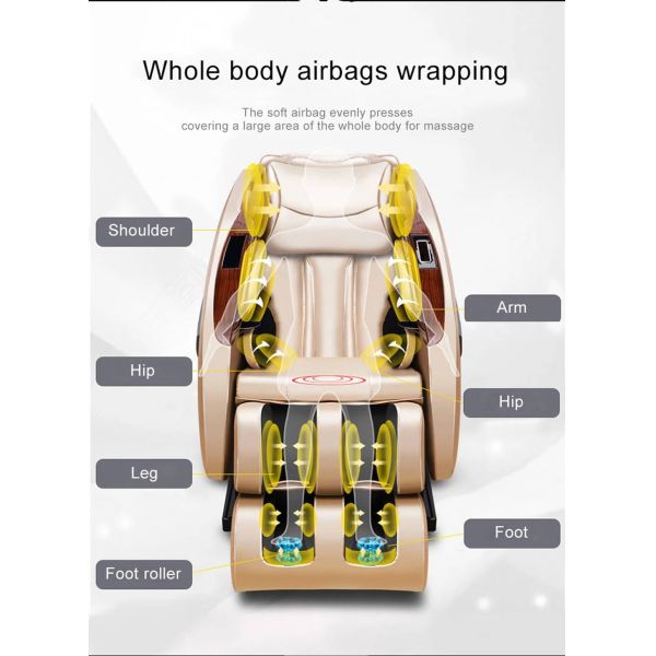 Relax Zero Gravity Full Body Massage Chairs HIFI Bluetooth CB KC ODM