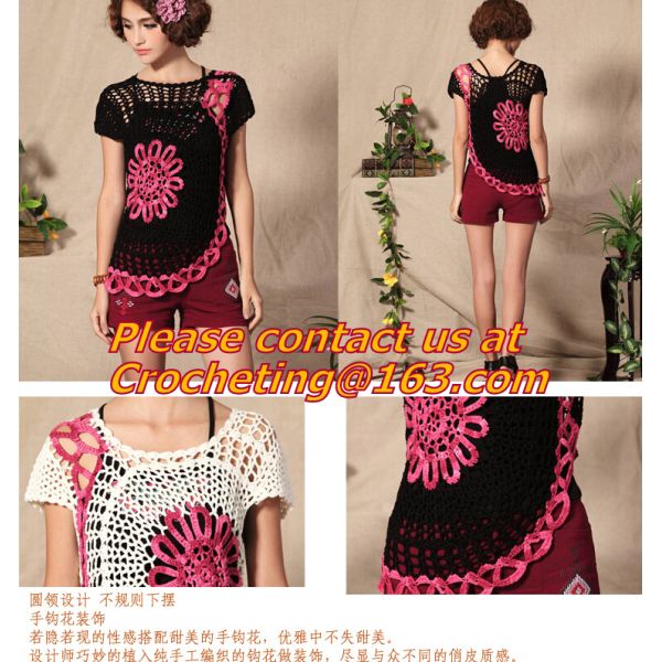 Crocheted Casual Knitting Feminino Pullovers, Spring Fashion, Womens Apricot, Long Sleeves