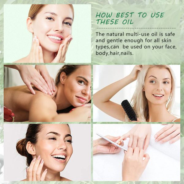 Бамбуковое зеленое эфирное масло цветка для ногтя 100ml волос тела стороны