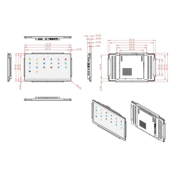 32-Inch Android Monitor for Smart City Solutions and Industrial Dashboards