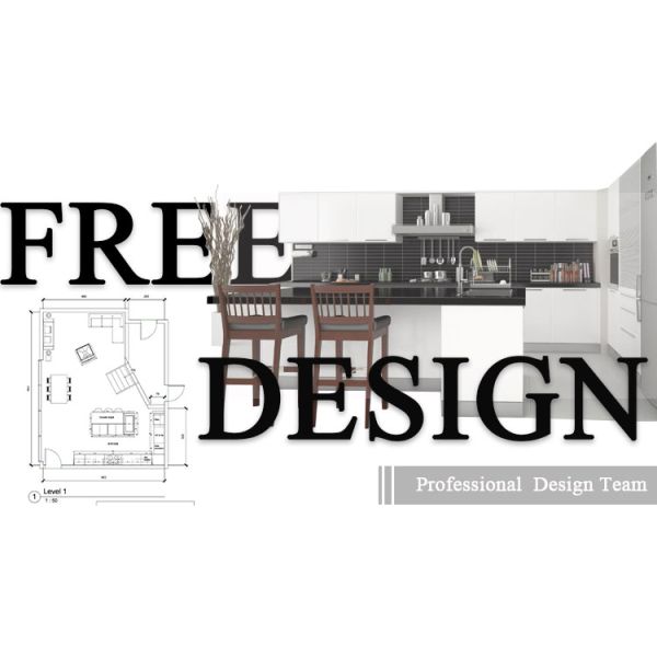 Customized Size Stainless Steel Kitchen Cabinet PVC Membrane Beach House Cabinets