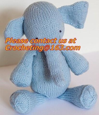 Fashion & Popular Hand Made Crochet Knitted Girl Doll, panda, toy, cotton yarn custom toys
