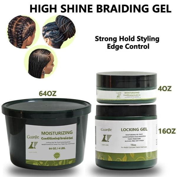 Braiding Gel Private Labeling Edge Control Private Label Hair Gel For Women Professional Twist And Lock Gel
