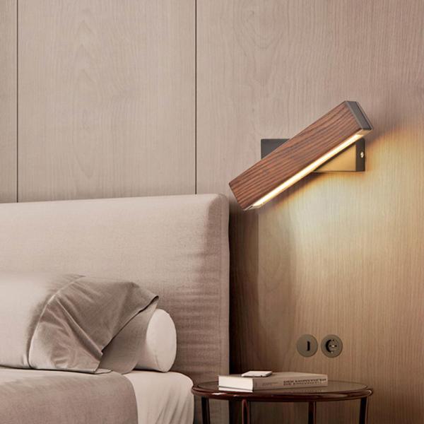 Nordic Solid Walnut Wood Wall Lamp AC110-240V LED Wall Sconces wood wall lamp (WH-OR-64)